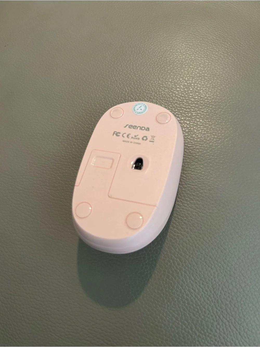 Wireless Pink Computer Mouse - Slim Portable Design